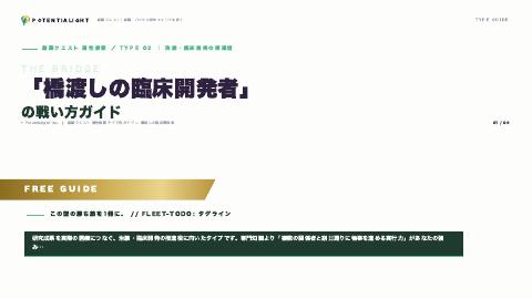 橋渡しの臨床開発者の戦い方ガイド 表紙