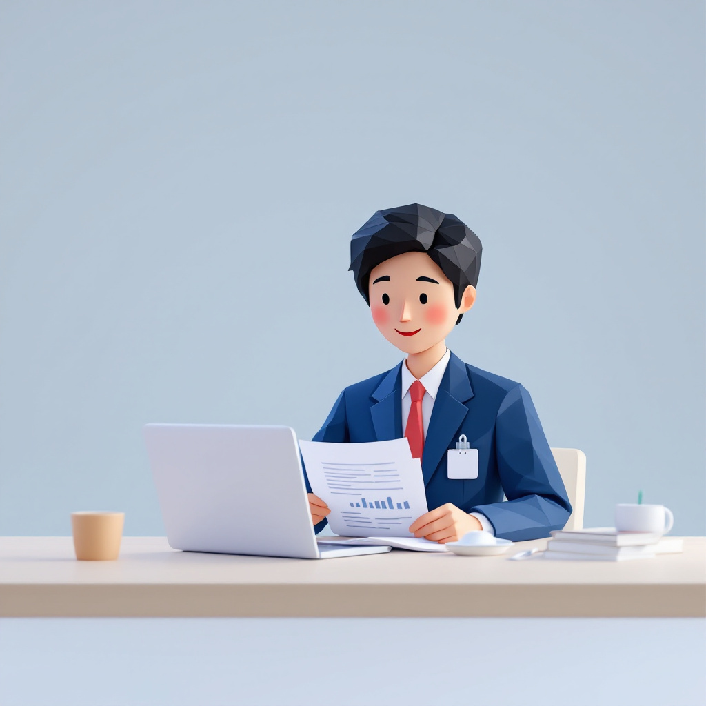 CRA（治験モニター）のキャラクターイラスト