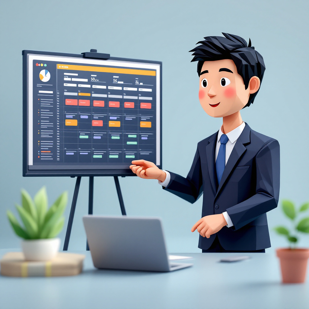 CRO/CDMO事業開発・PMのキャラクターイラスト