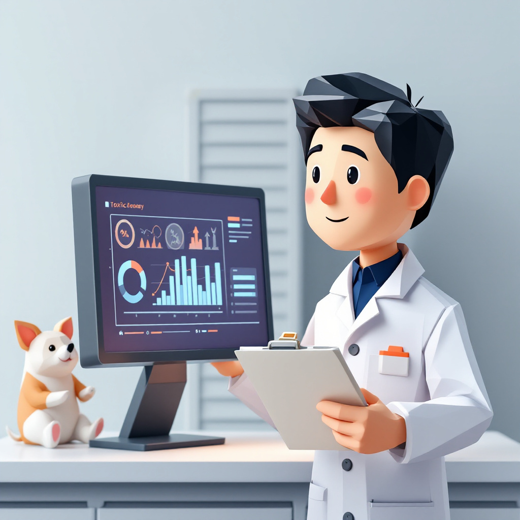 非臨床安全性（毒性・薬物動態）のキャラクターイラスト